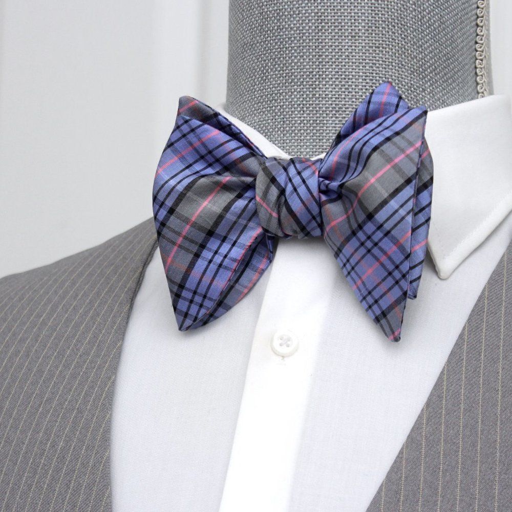 Men's Self tied Bow Tie Silk Bowtie big bow tie Butterfly Bow tie S539